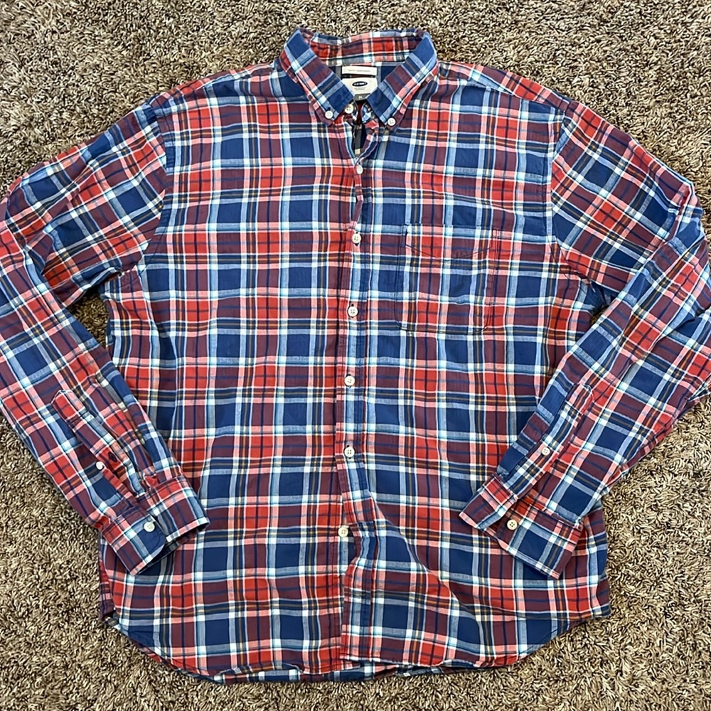Old navy plaid button down